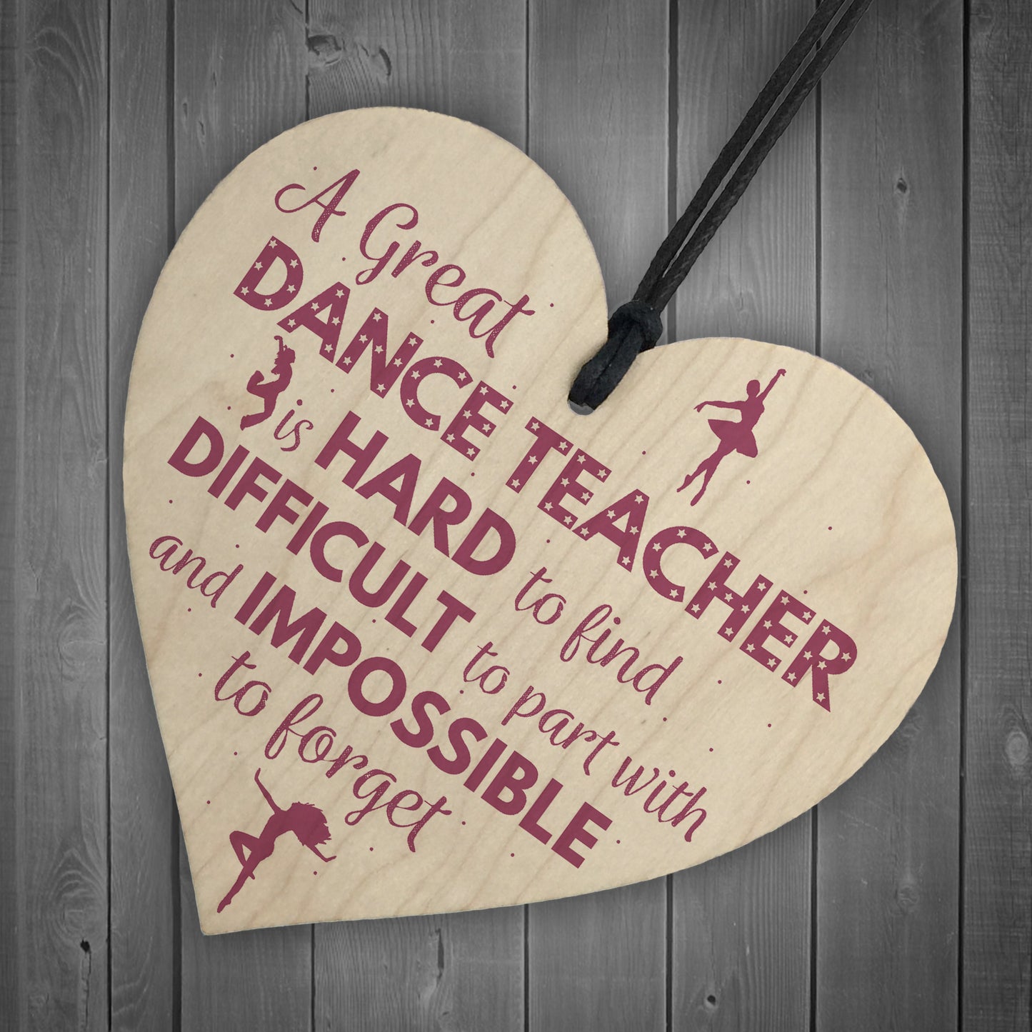 Handmade Heart Thank You Dance Teacher Gift Goodbye Gift For Her