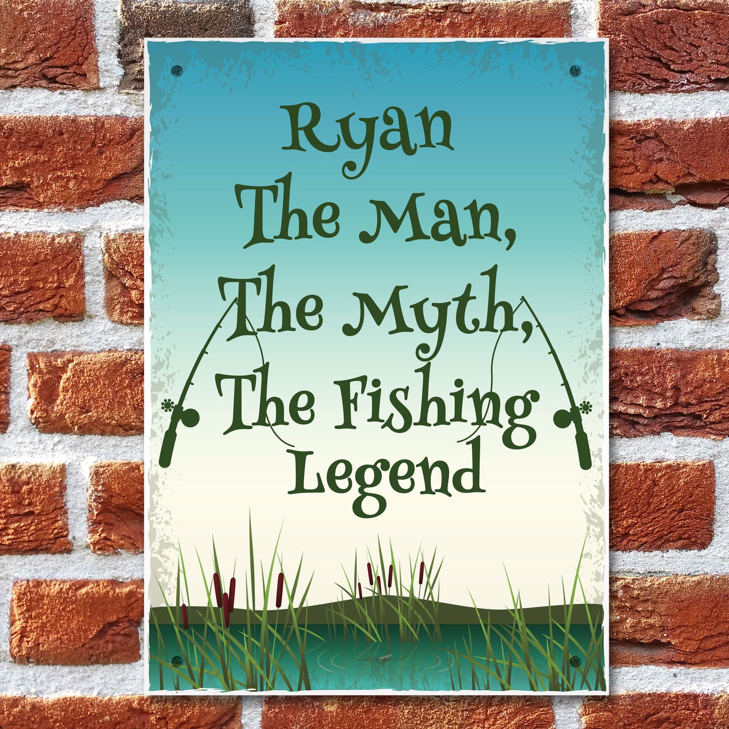 Personalised Fishing Sign Funny Fishing Gift For Fisherman Gift