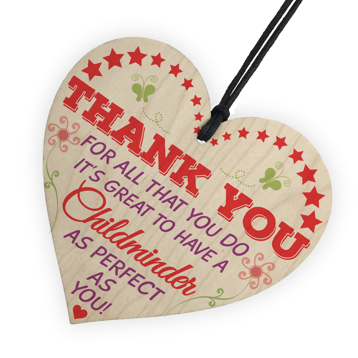 Childminder Perfect Thank You BabySitter Gift Hanging Plaque