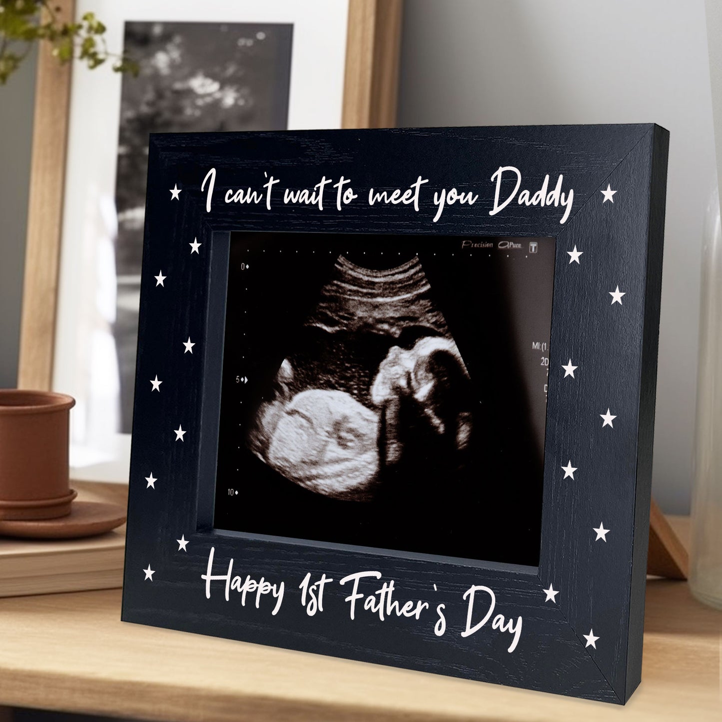 1st Fathers Day Gifts For Daddy Wooden Photo Frame Daddy Gifts