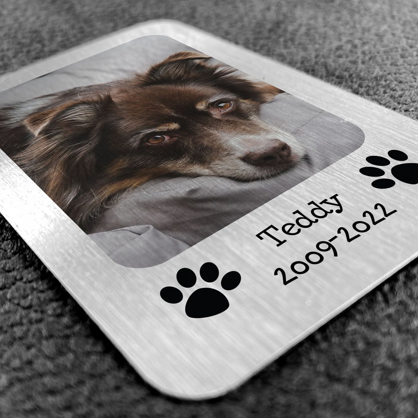 Pet Memorial Gift Personalised Photo Wallet Card Dog Cat