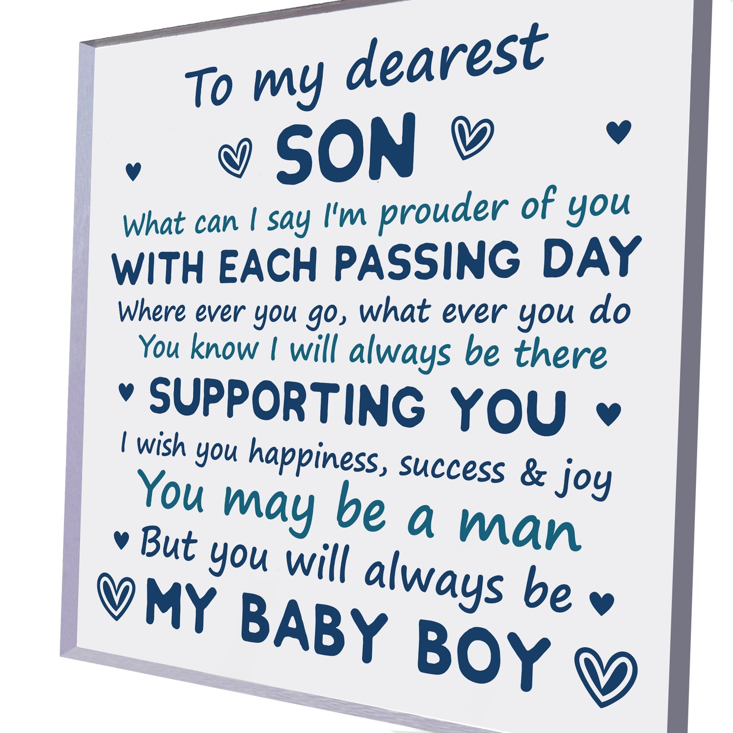 Son Gifts From Dad 18th 21st Birthday Gift Plaque Gift From Mum