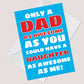 Novelty Fathers Day Card From Daughter Funny Cheeky Dad Card
