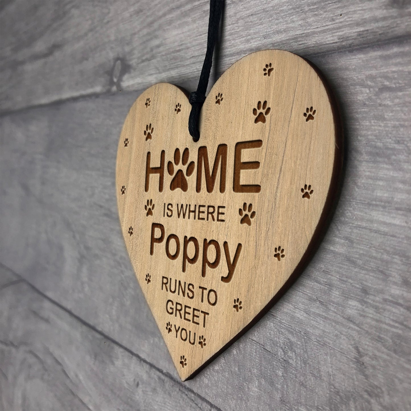 Personalised Home Is Where Plaque Dog Cat Gift Dog Cat Sign