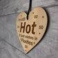 50th Birthday Gift Fifty Birthday Wood Engraved Heart Gift