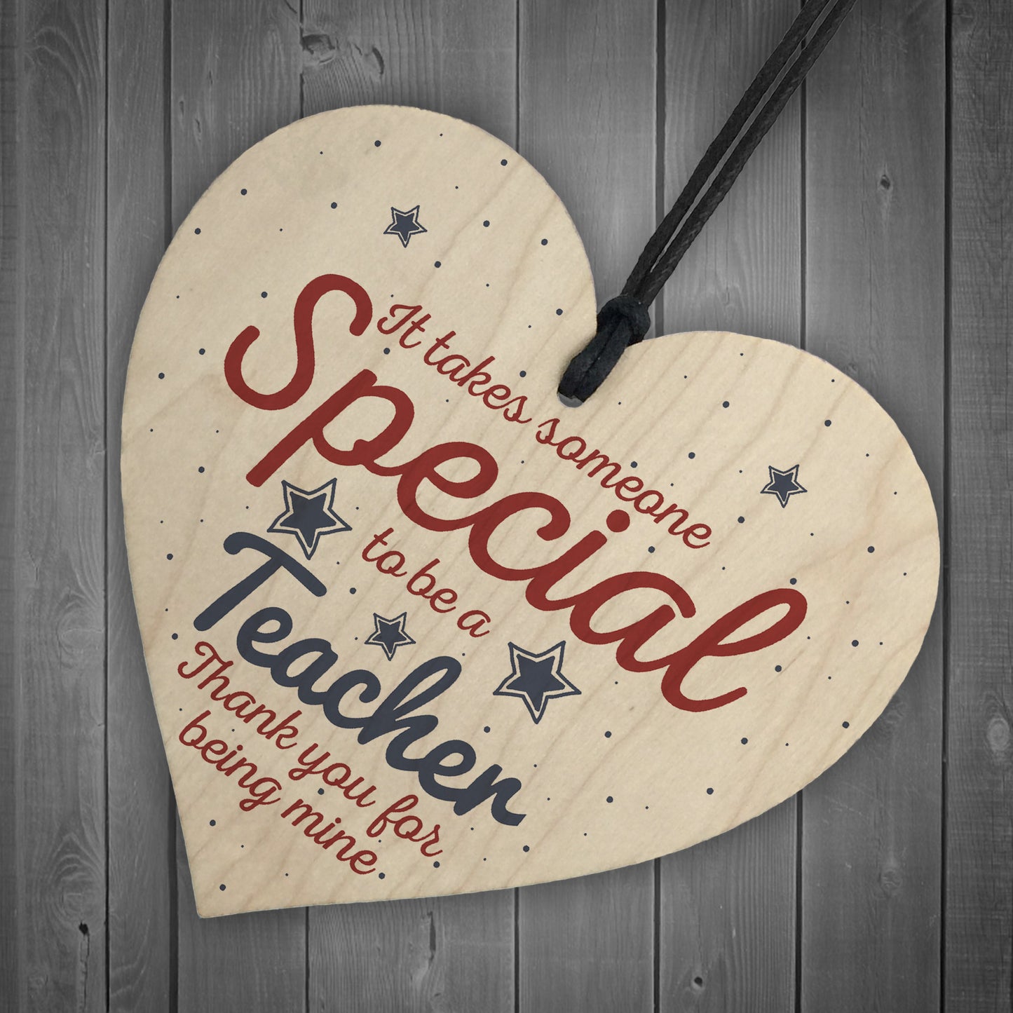 Handmade Hanging Heart Gift For Teacher Leaving Present Keepsake