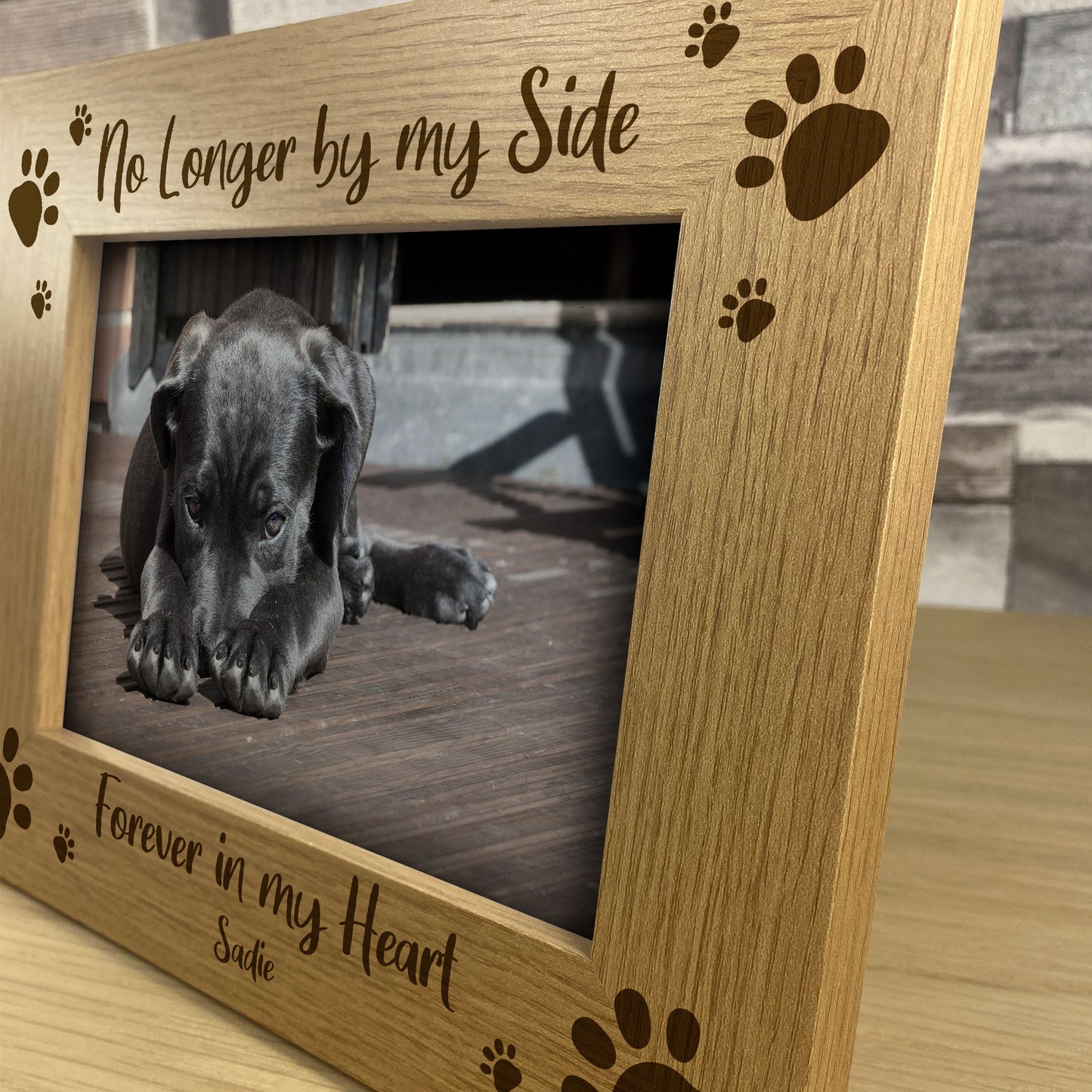 Memorial Gift For Pet PERSONALISED Photo Frame Dog Cat Family