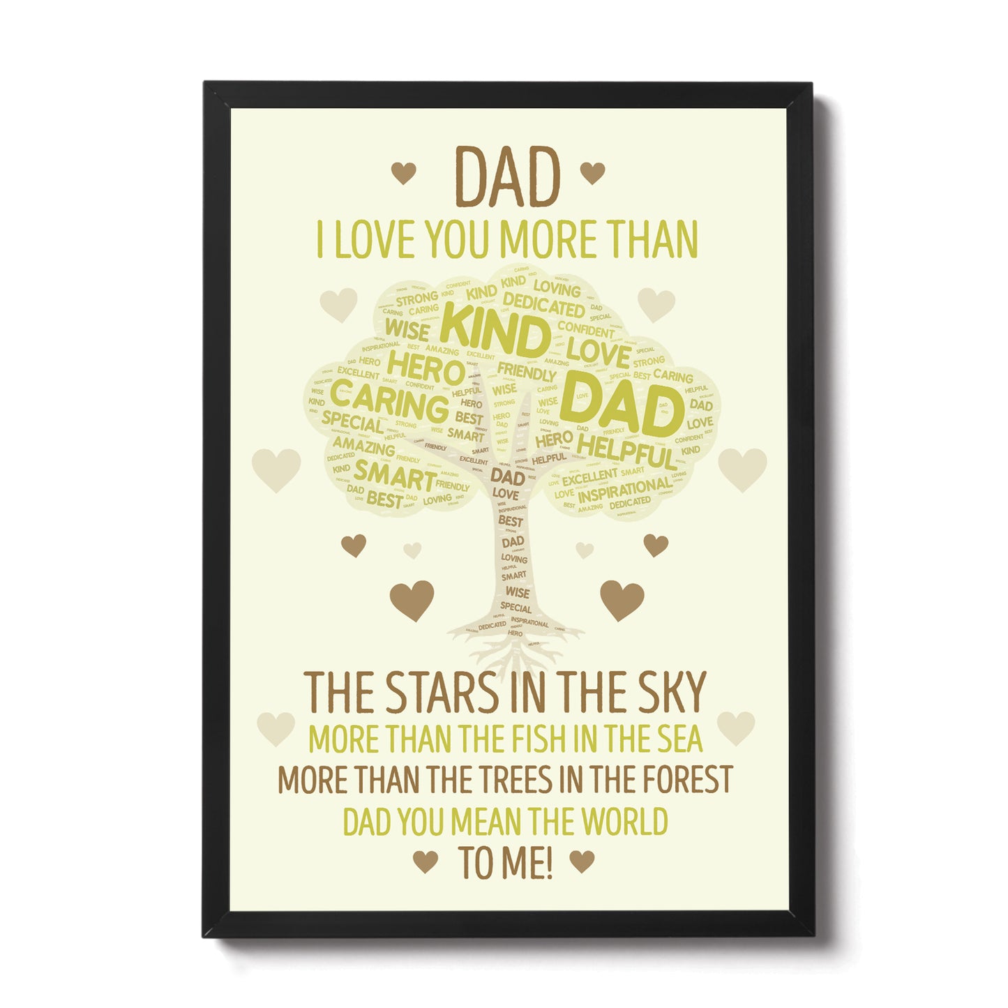 Fathers Day Gifts For Dad Framed Print Dad Birthday Gift Son