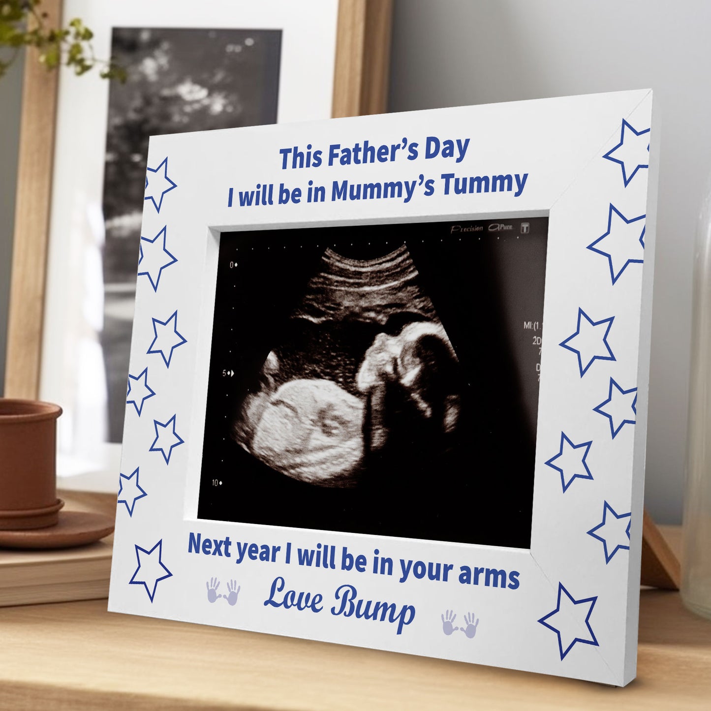 Fathers Day Gift For Dad To Be Wooden Photo Frame Baby Boy Gifts