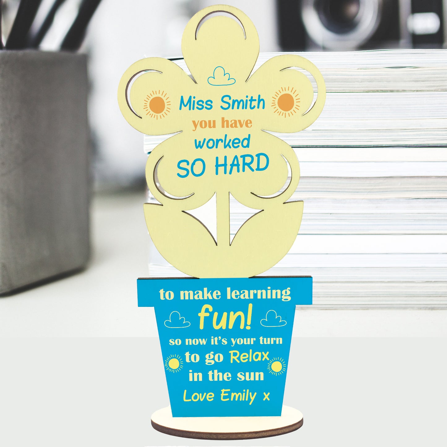 Novelty Leaving School Nursery Gift For Teacher Personalised