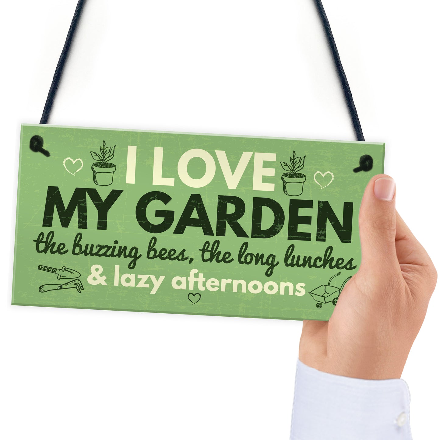 I Love My Garden Novelty Plaque SummerHouse Sign Gardening