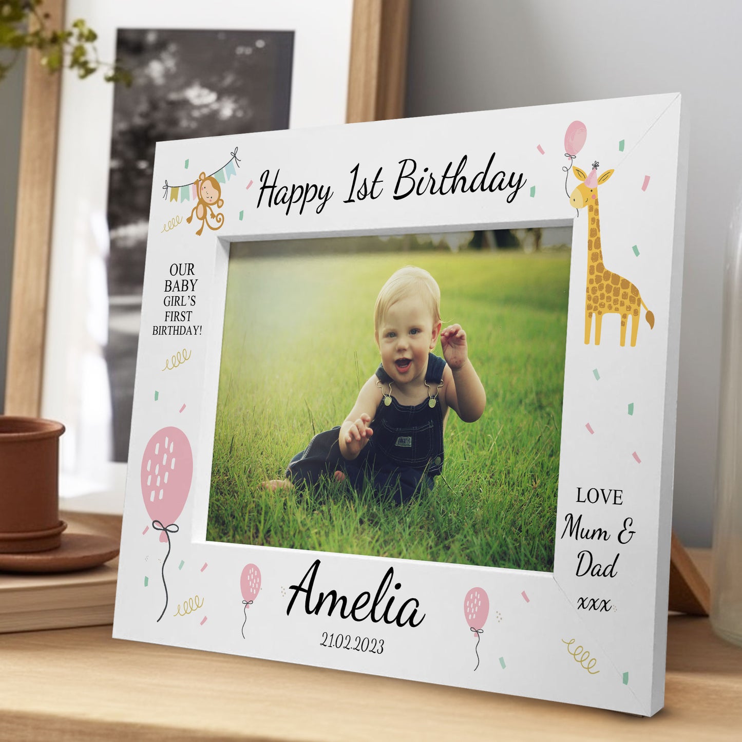 Personalised My First Birthday Photo Frame 1st Birthday Gifts