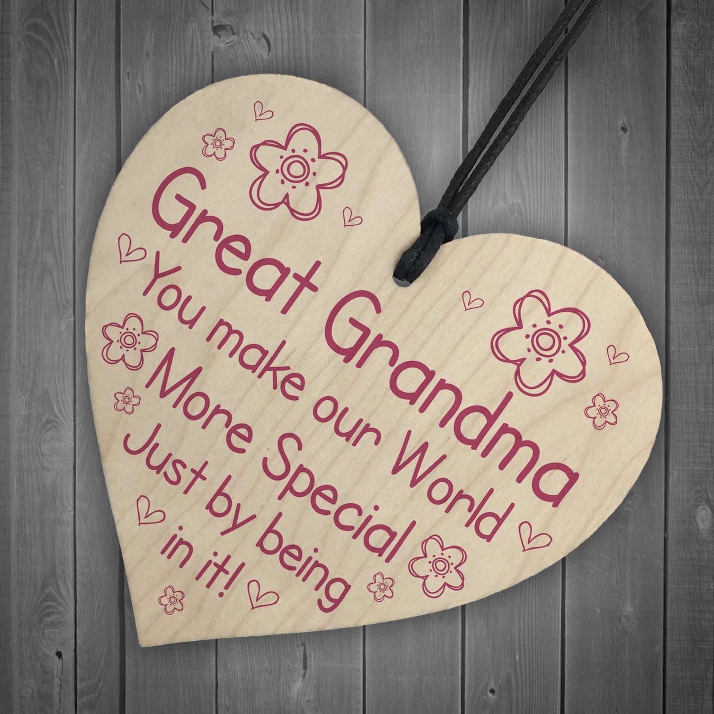 Great Grandma Gift For Birthday Mothers Day Heart Thank You