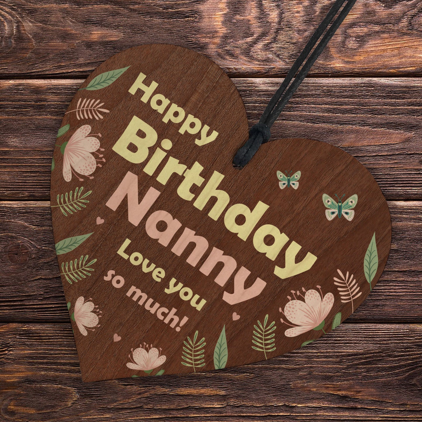 Birthday Gifts For Nanny Wooden Hanging Heart Nanny Gifts