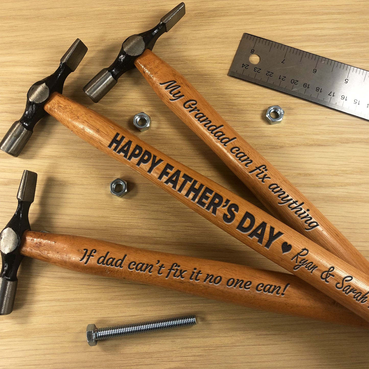 Fathers Day Gift For Dad Daddy Grandad Engraved Hammer Tool