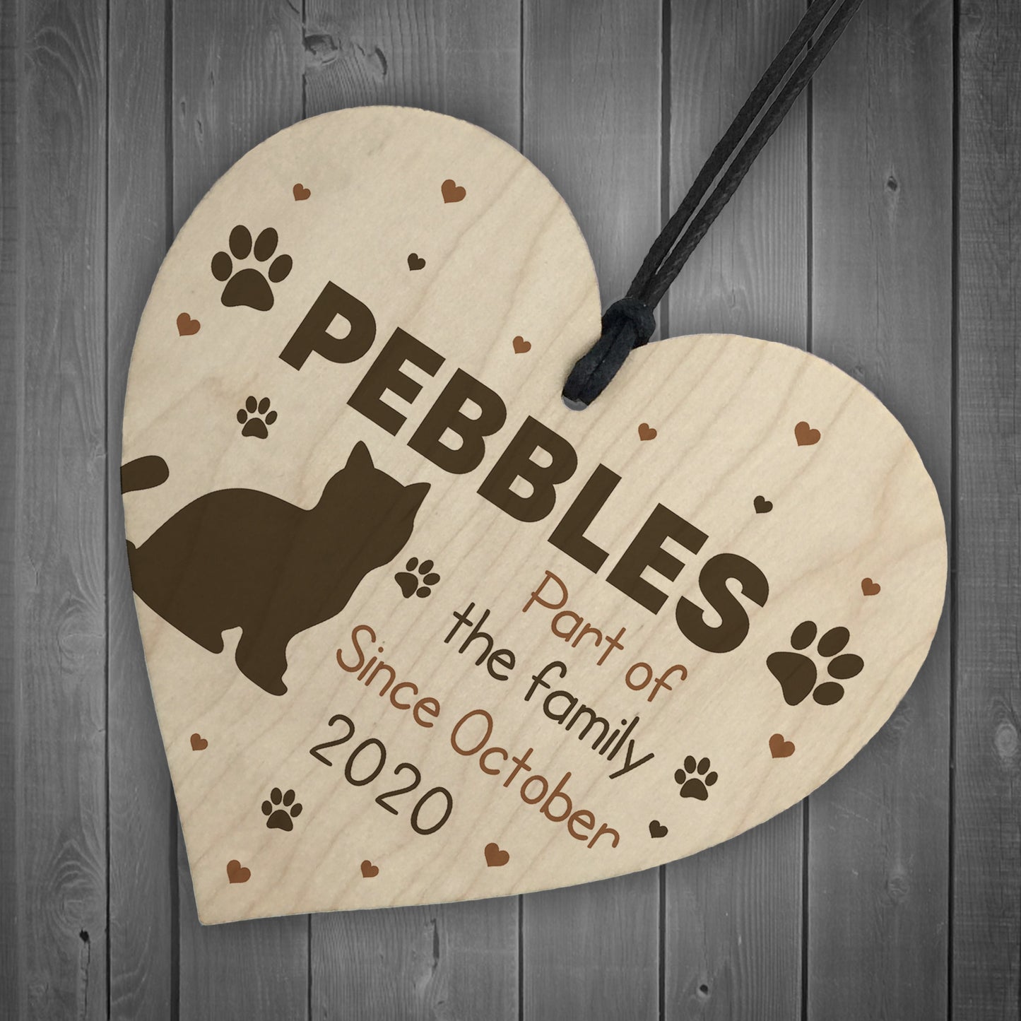 Personalised Cat Sign For Home Pet Gift Cat Lover Gift Home Sign