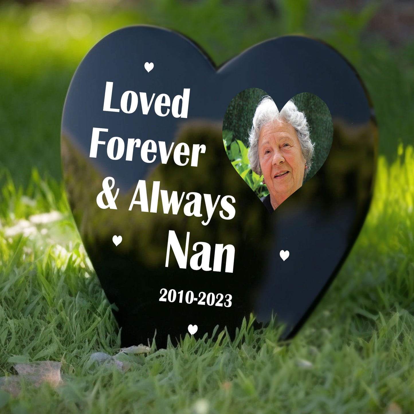 Personalised Grave Marker Ornament Custom Memorial Plaque