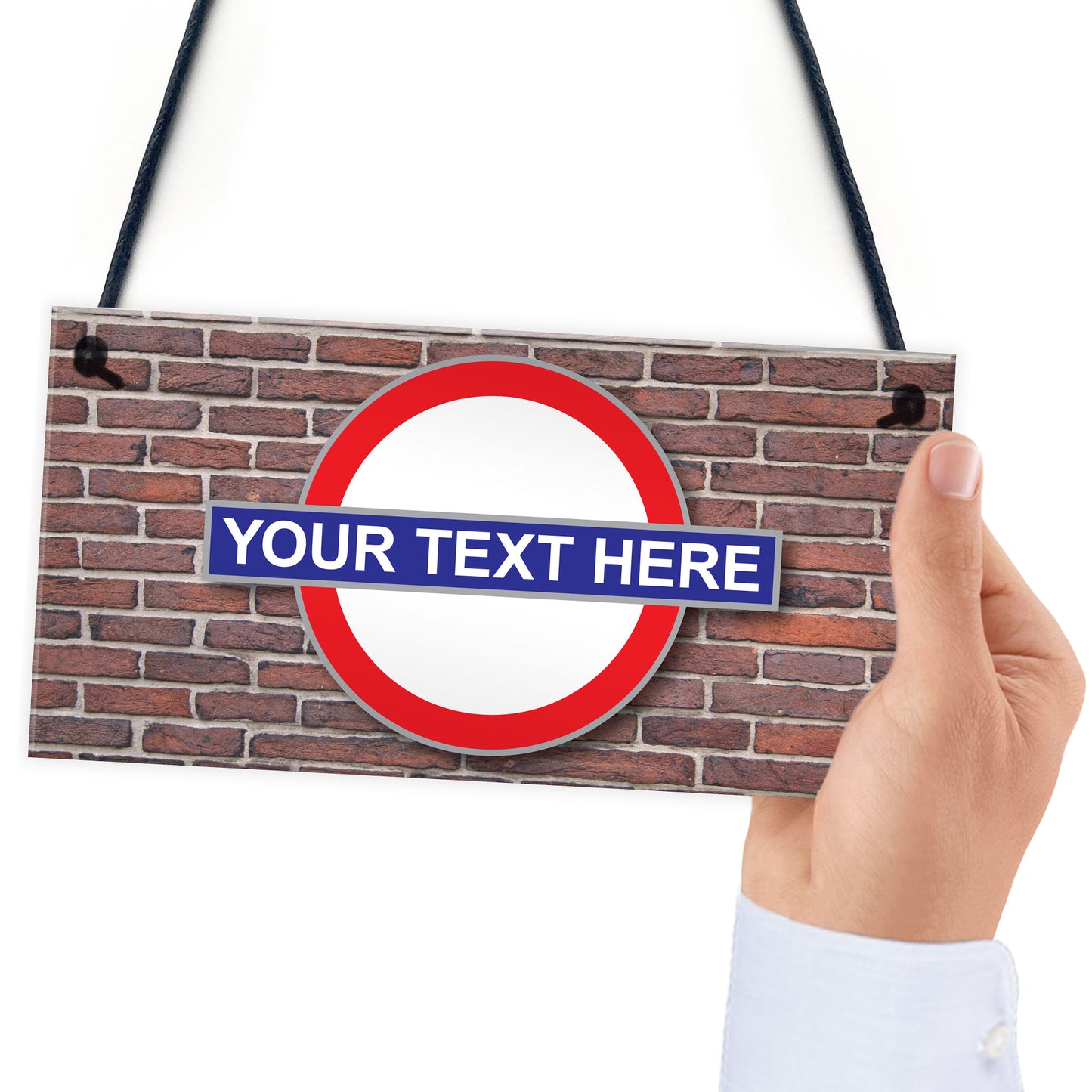 Personalised London Underground Hanging Plaque