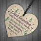 Handmade Great Grandma Gift For Birthday Christmas Wooden Heart