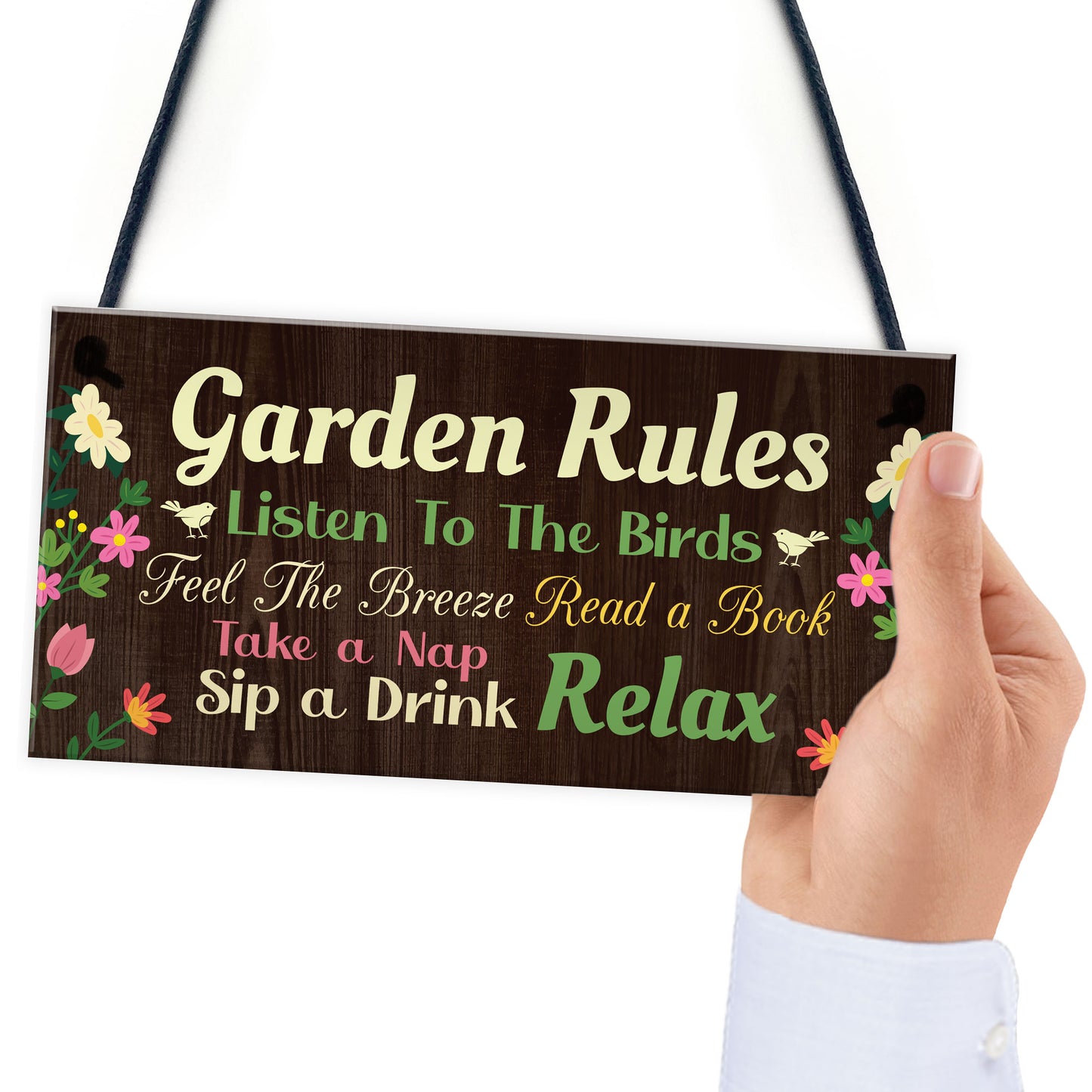 Garden Signs And Plaques For Outside Garden Rules Sign Novelty