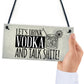 Lets Drink Vodka Funny Alcohol Gift Man Cave Home Bar Plaque