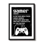 Gamer Gift Funny Gamer Sign Boys Bedroom Decor Retro Gaming Sign