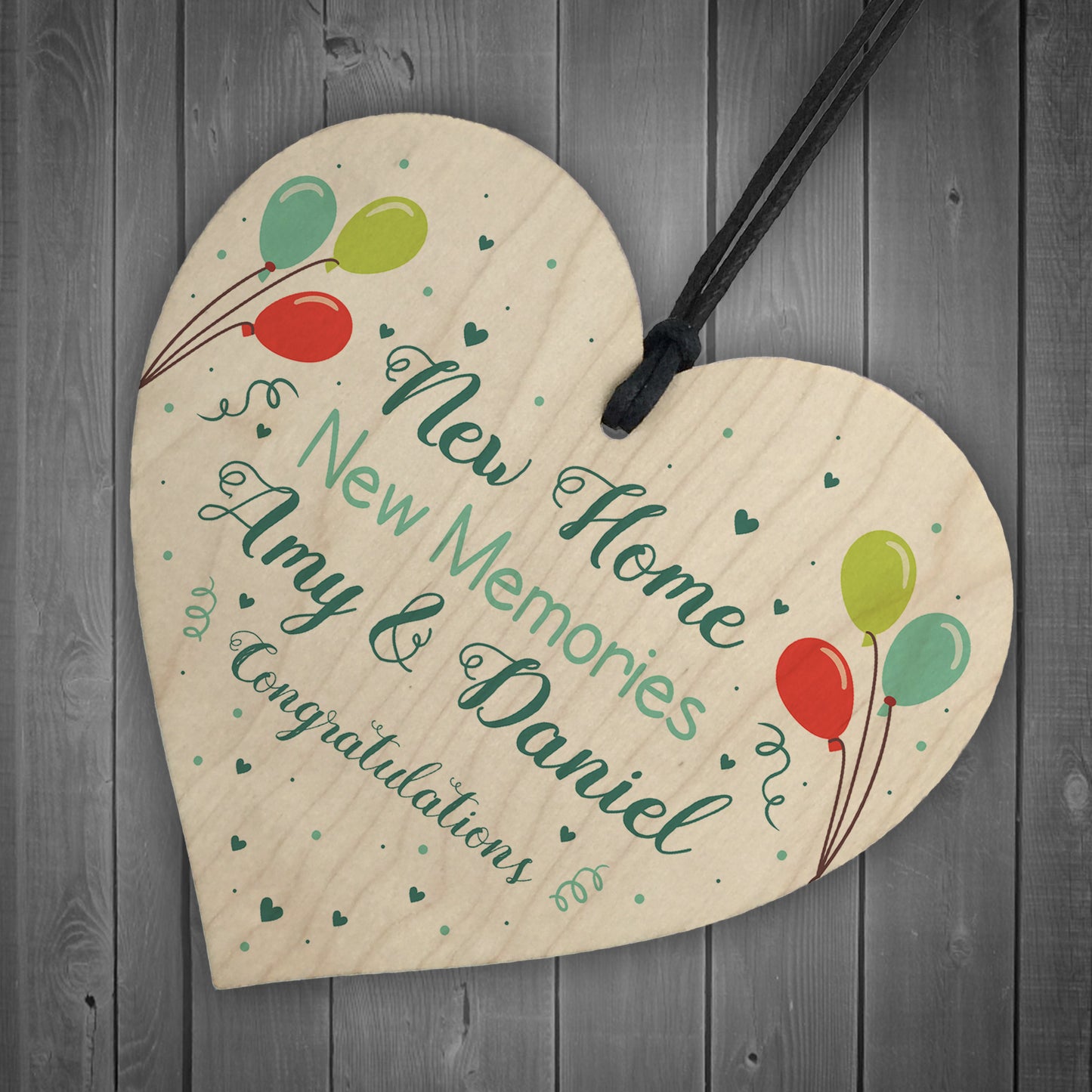 Personalised New Home Housewarming Gift First Plaque Sign