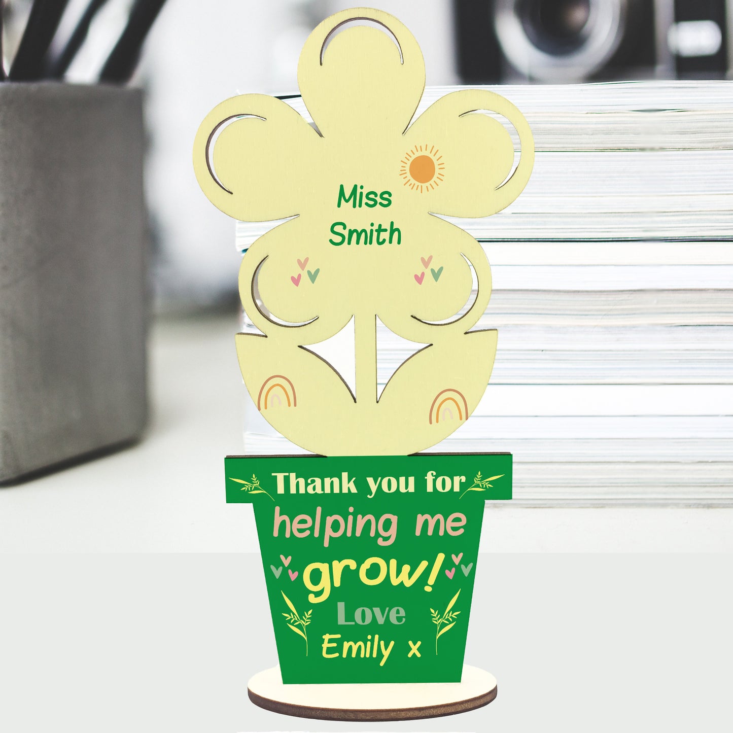 Personalised Thank You Grow Teacher Gifts Leaving Pre School