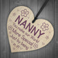 Mothers Day Gift For Nanny Wooden Heart Sign Nanny Birthday Gift