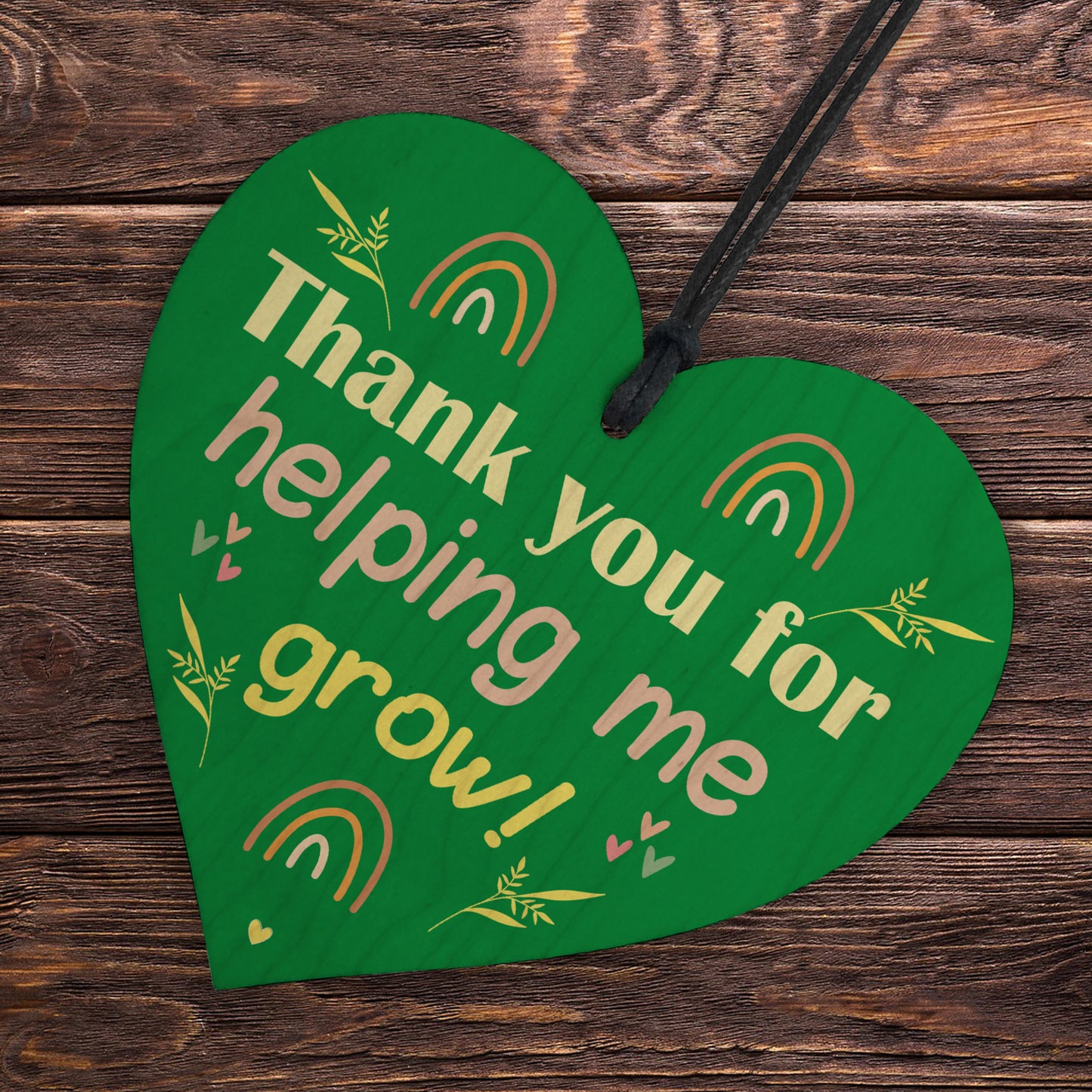 Special Thank You Gift Helping Me Grow Heart Sign Teacher Gifts