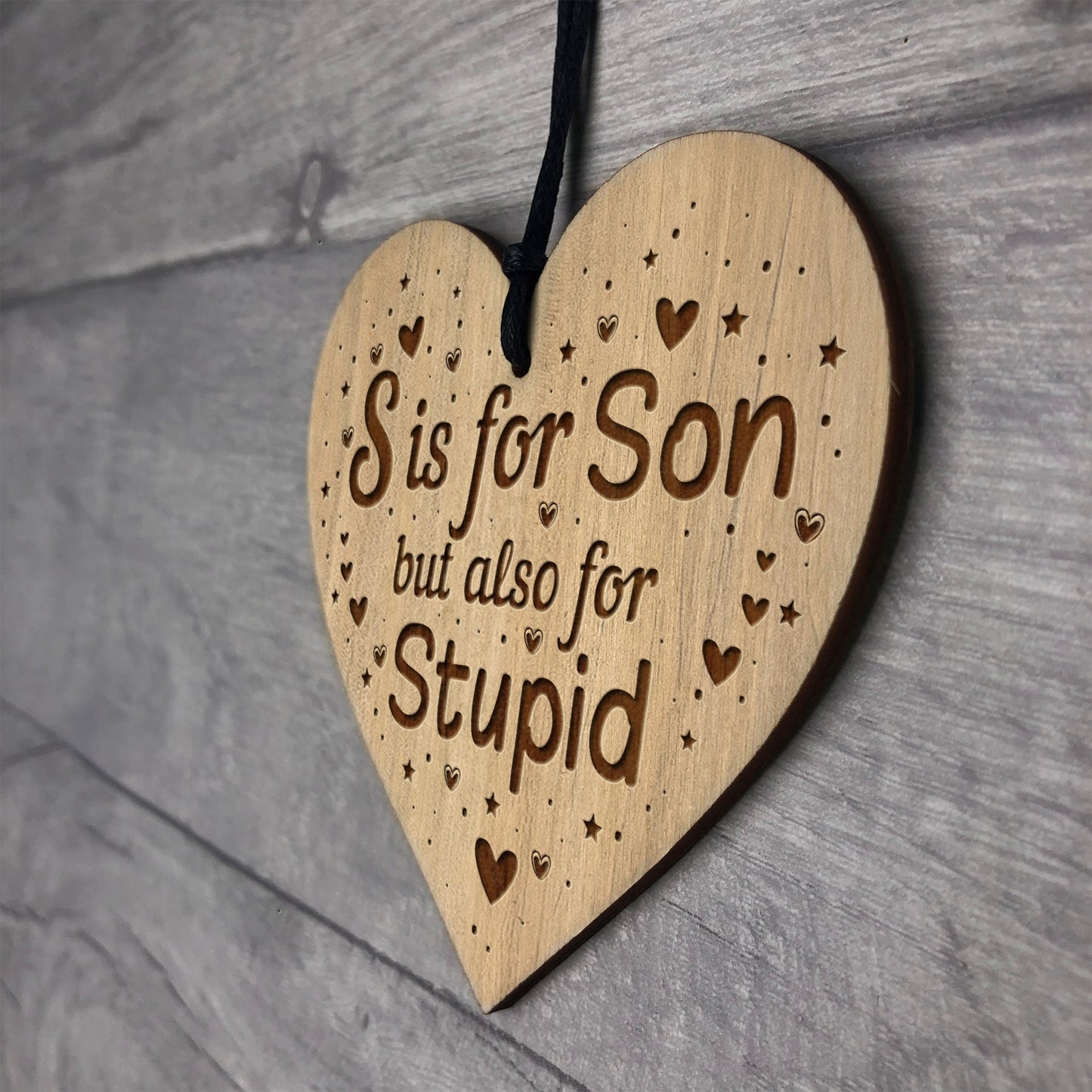 Funny Gift For Son Engraved Heart Son Birthday Gift 16th 18th