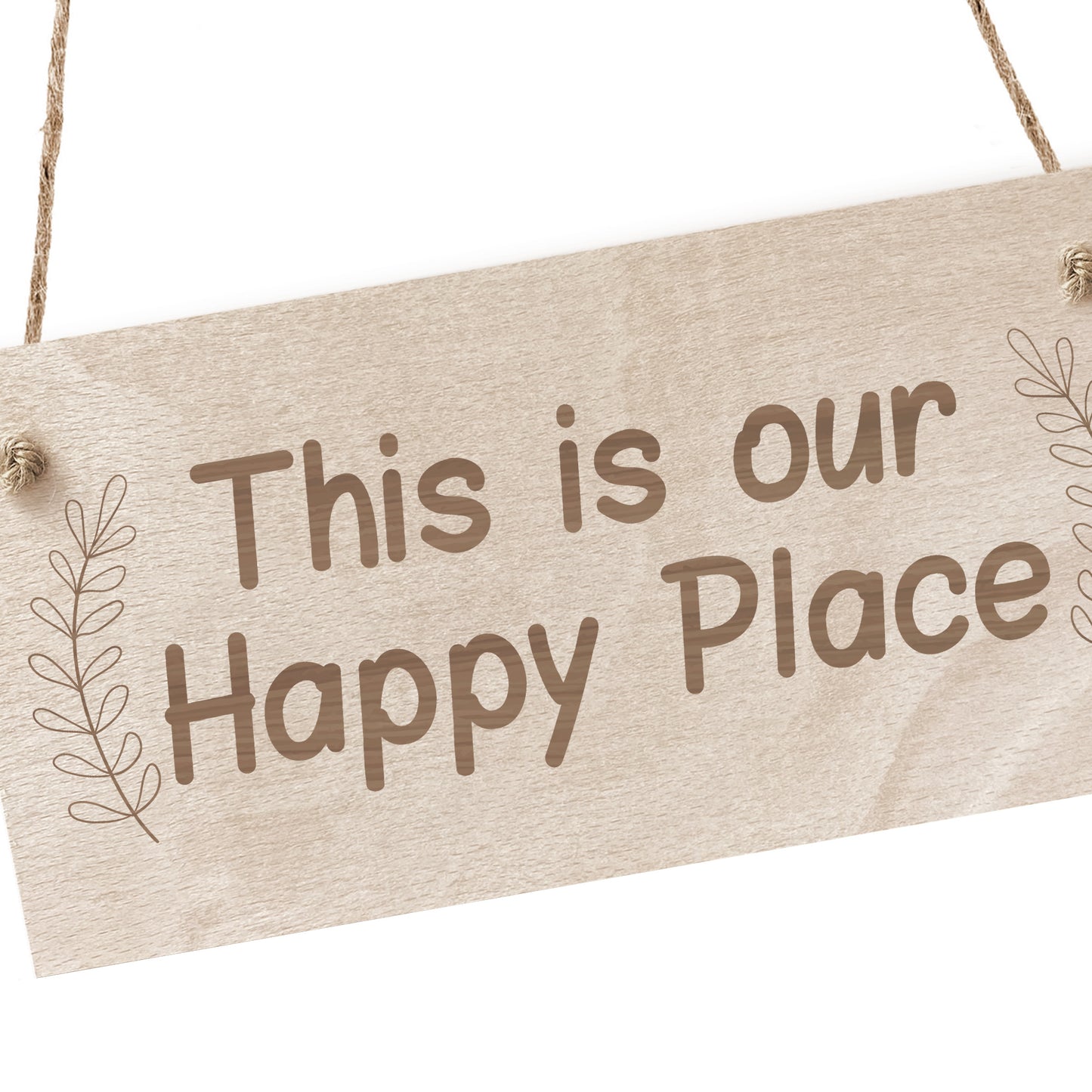 Garden Signs And Plaques Wood Sign Happy Place Sign For Shed