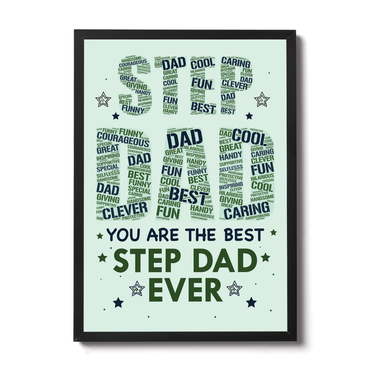 Fathers Day Gifts For Dad Step Dad Frame Print Step Dad Gift