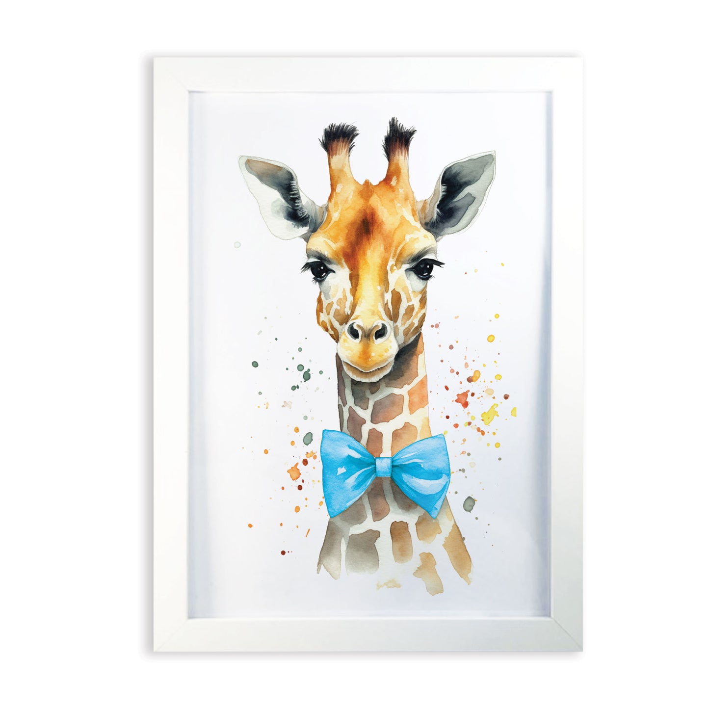 Safari Animals Boys Nursery Bedroom Prints Personalised Name