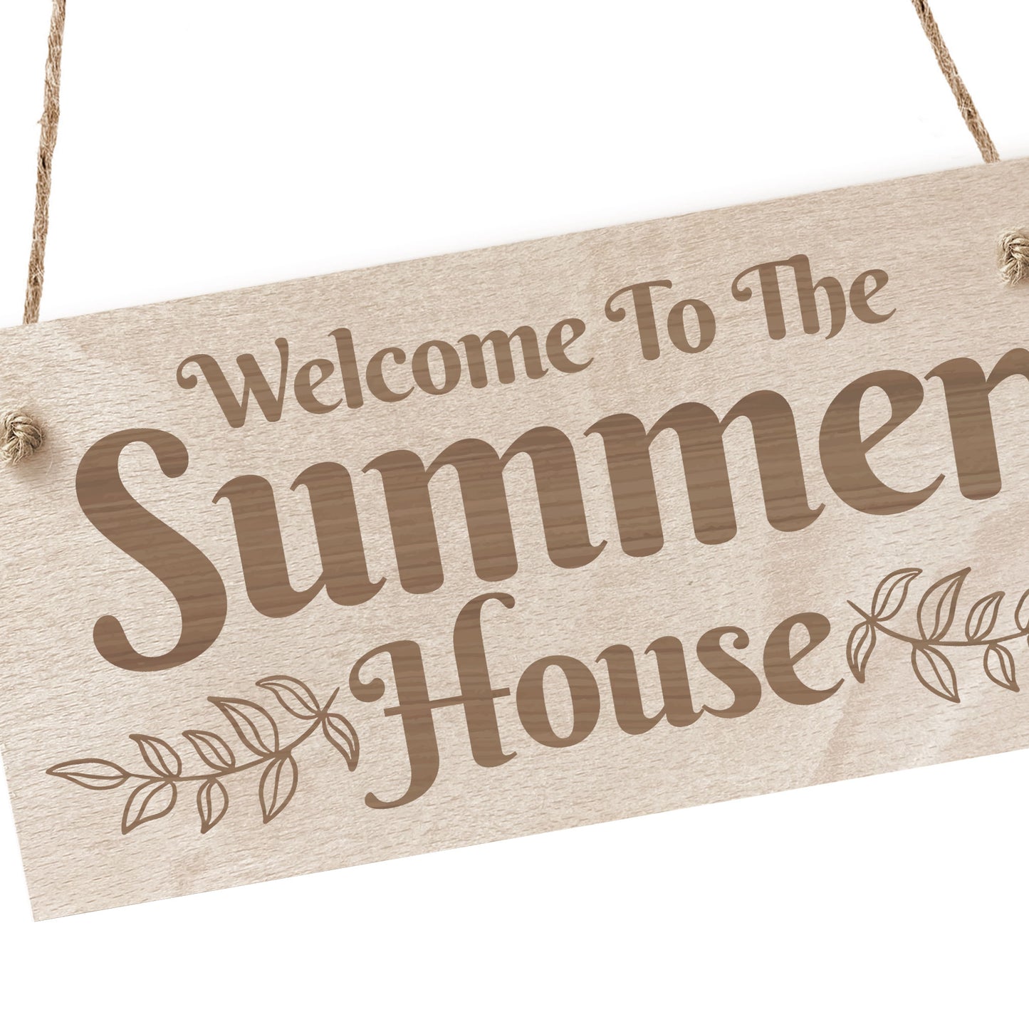 Summer House Home Decor Hanging Plaque Wooden Garden Sign