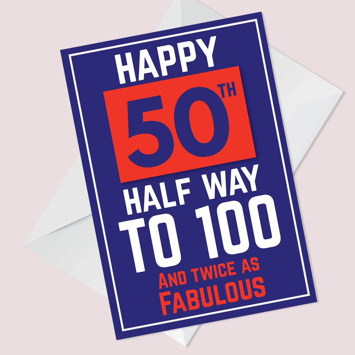 Funny Humour 50th Birthday Cards For Men Women Mum Dad Nan