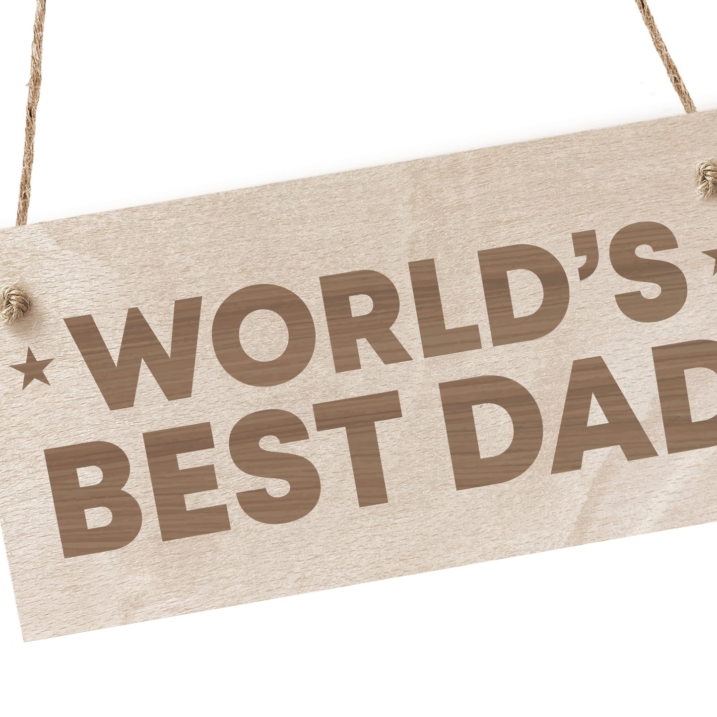 Happy Fathers Day Gift Best Dad Wood Hanging Plaque Dad Gift