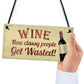 Wine Classy People Novelty Plaque Kitchen Bar Wall Friendship