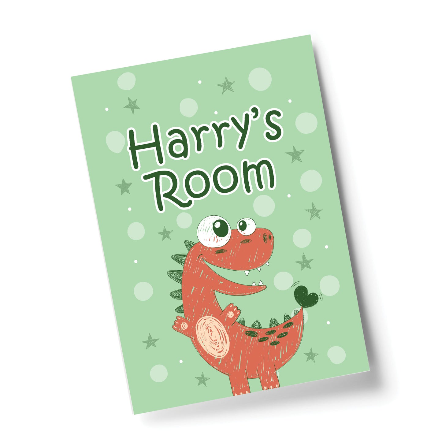 Dinosaur Theme Room Sign PERSONALISED Boys Bedroom Nursery