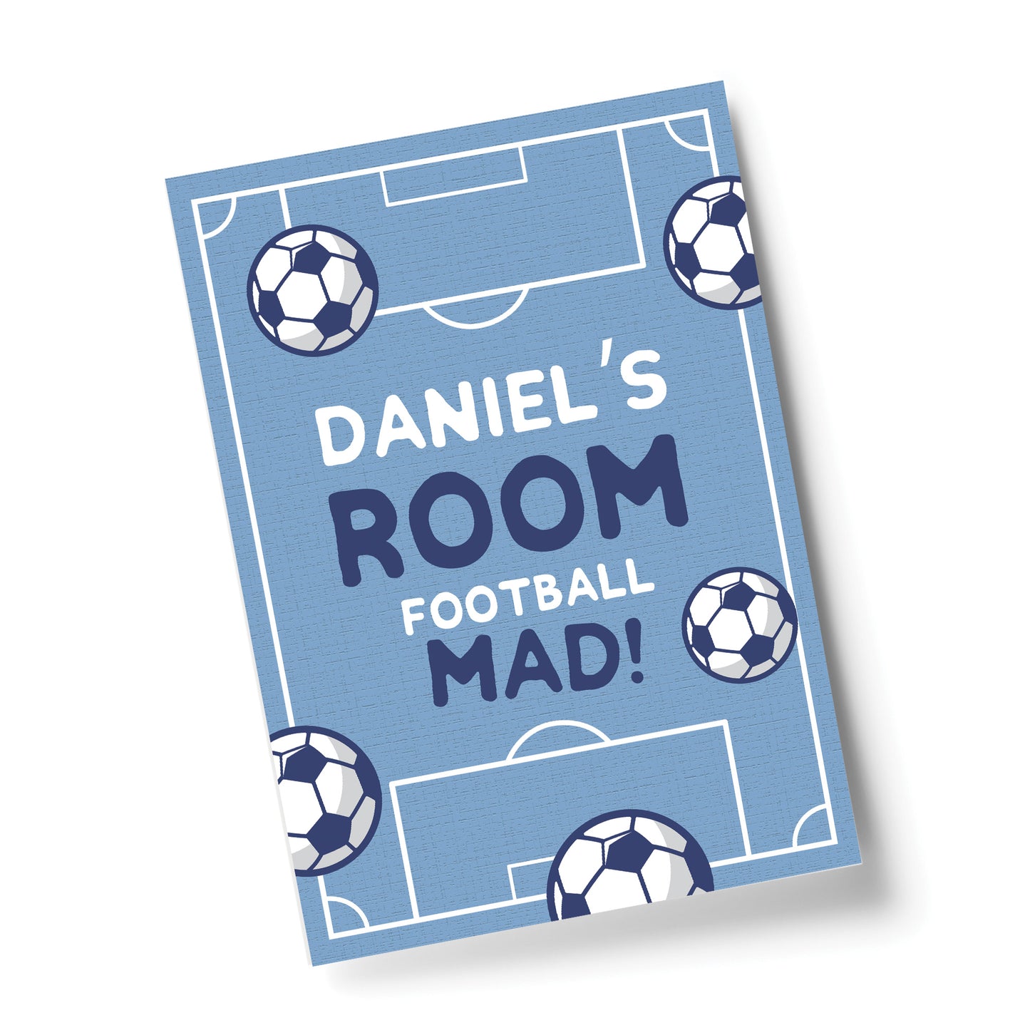 Boys Bedroom Wall Print Personalised Football Gift For Son