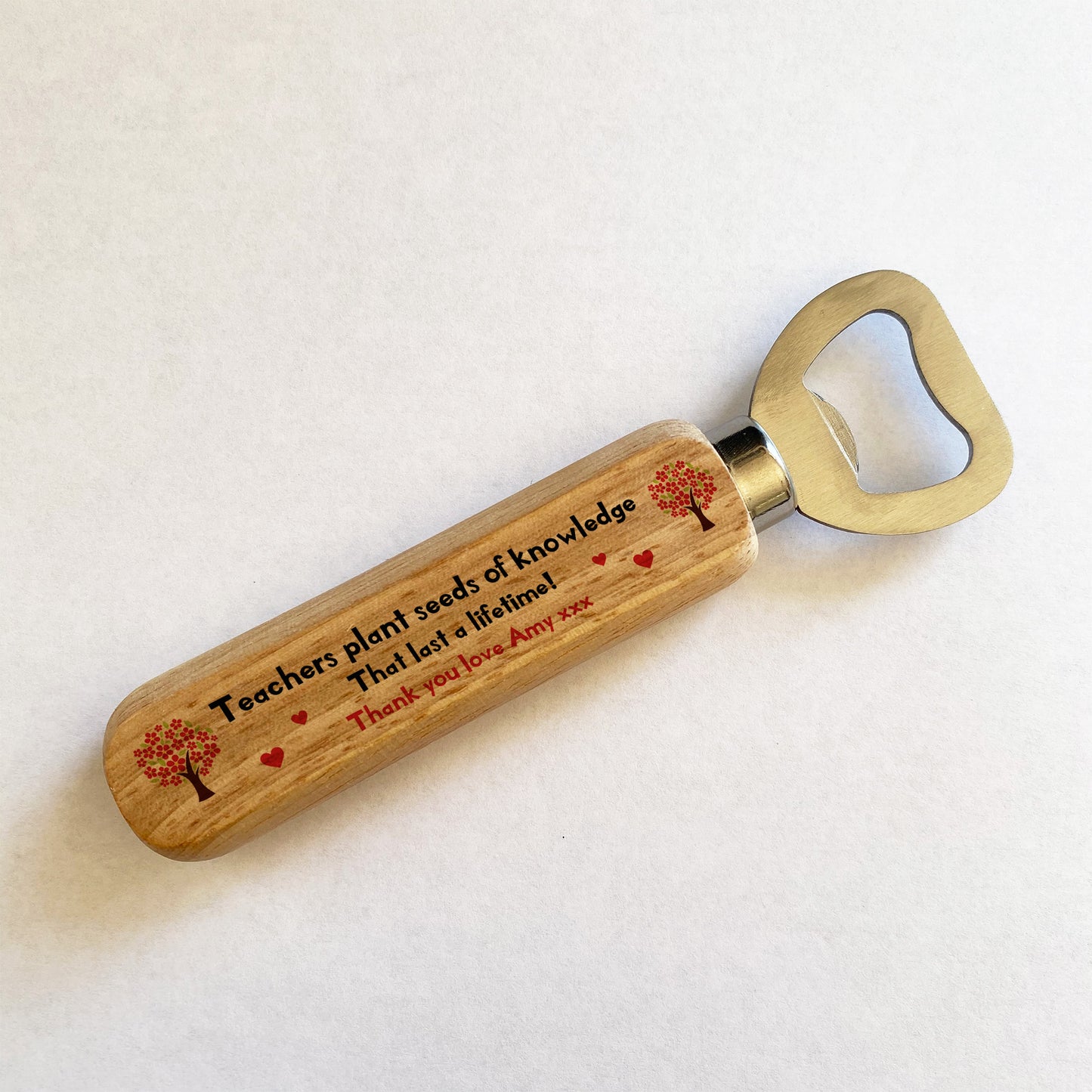 Thank You Gift For Teacher Teaching Assistant Wood Bottle Opener