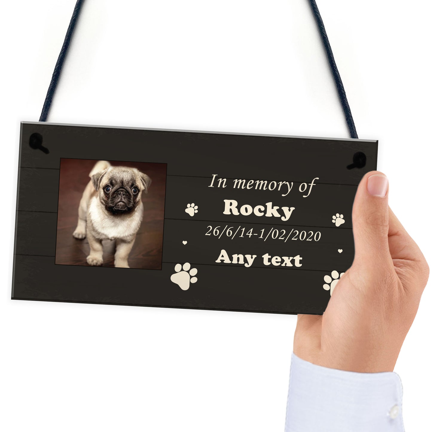 Memorial Sign For Family Pet PERSONALISED Dog Sign