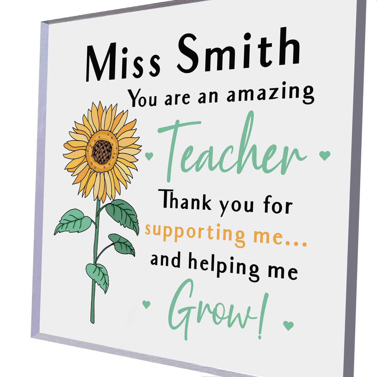 Thank You Teacher Gifts PERSONALISED School Leaving Gifts