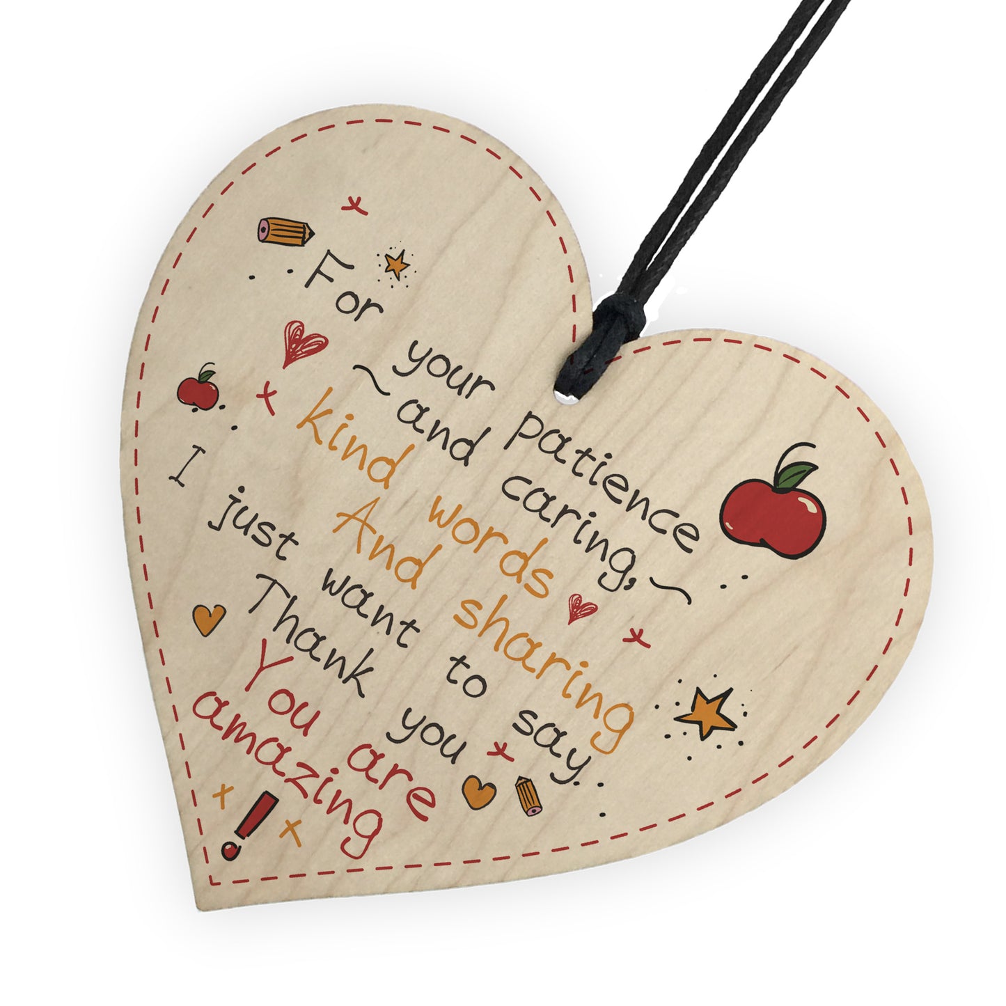 Leaving Nursery Wooden Heart Teacher Preschool Thankyou Gifts