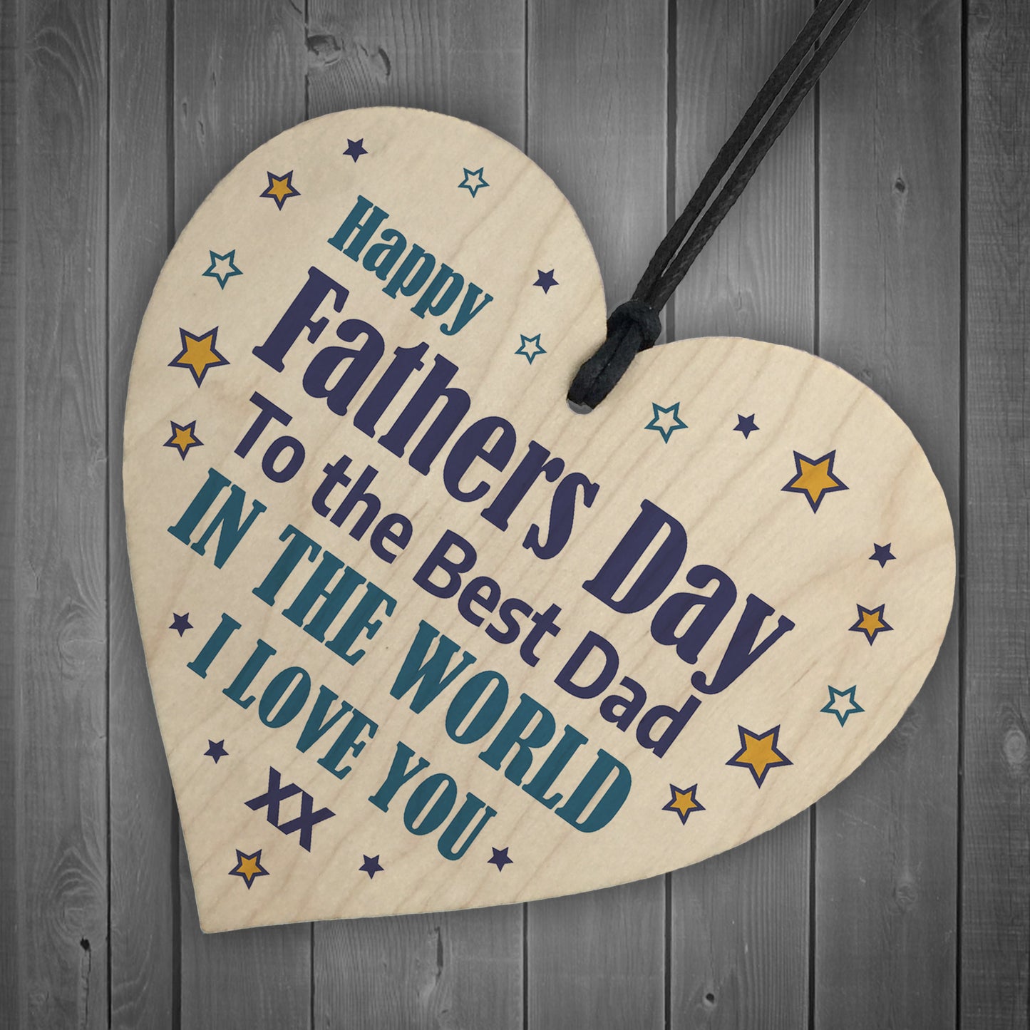 Fathers Day Gifts For Dad Wooden Heart Dad Gift From Daughter