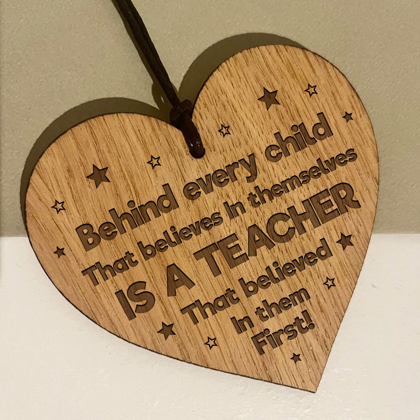 Teacher Gifts Thank You Present For End of Year Engraved Wood He