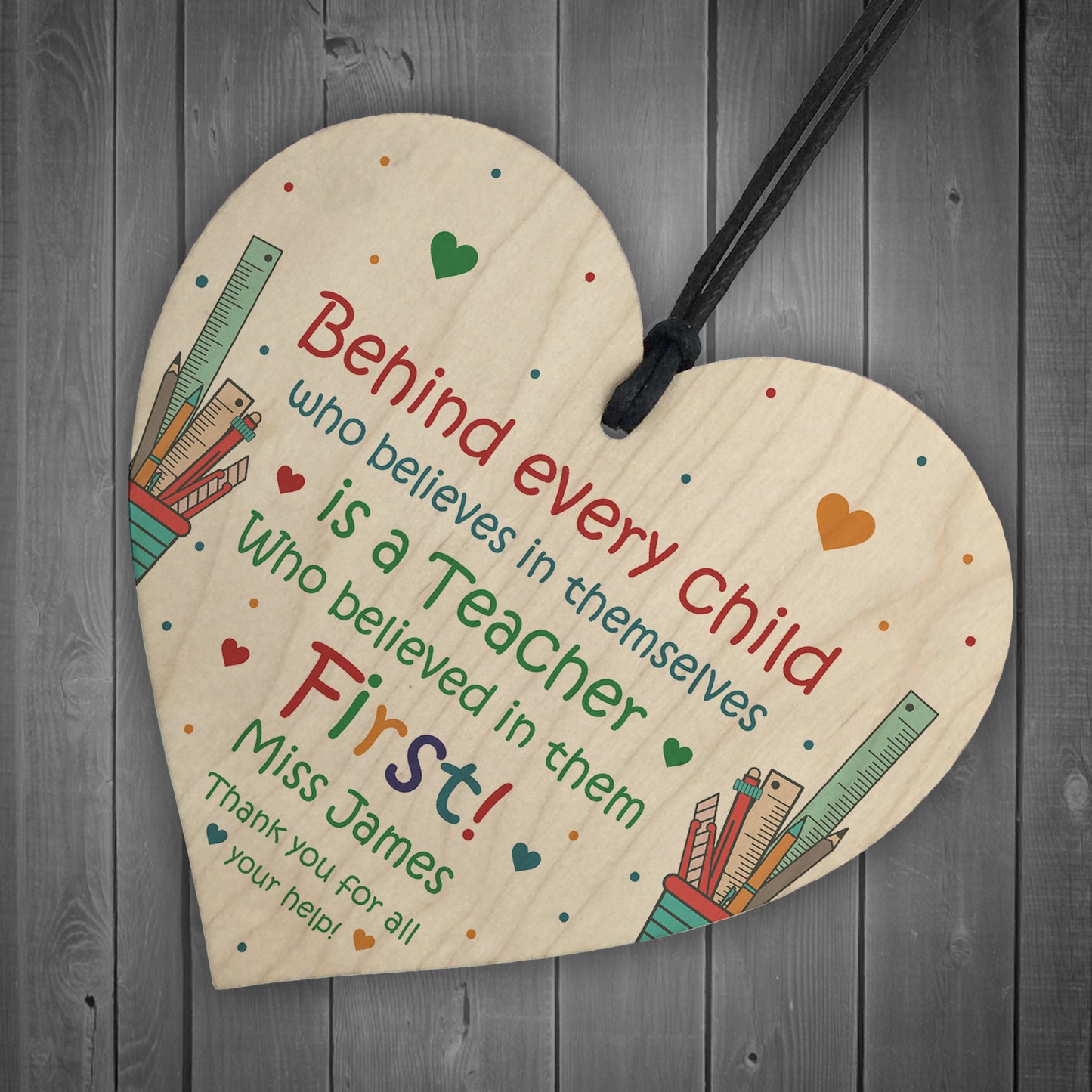 Teacher Gifts Wood Plaque Thank You Gift Leaving School Nursery