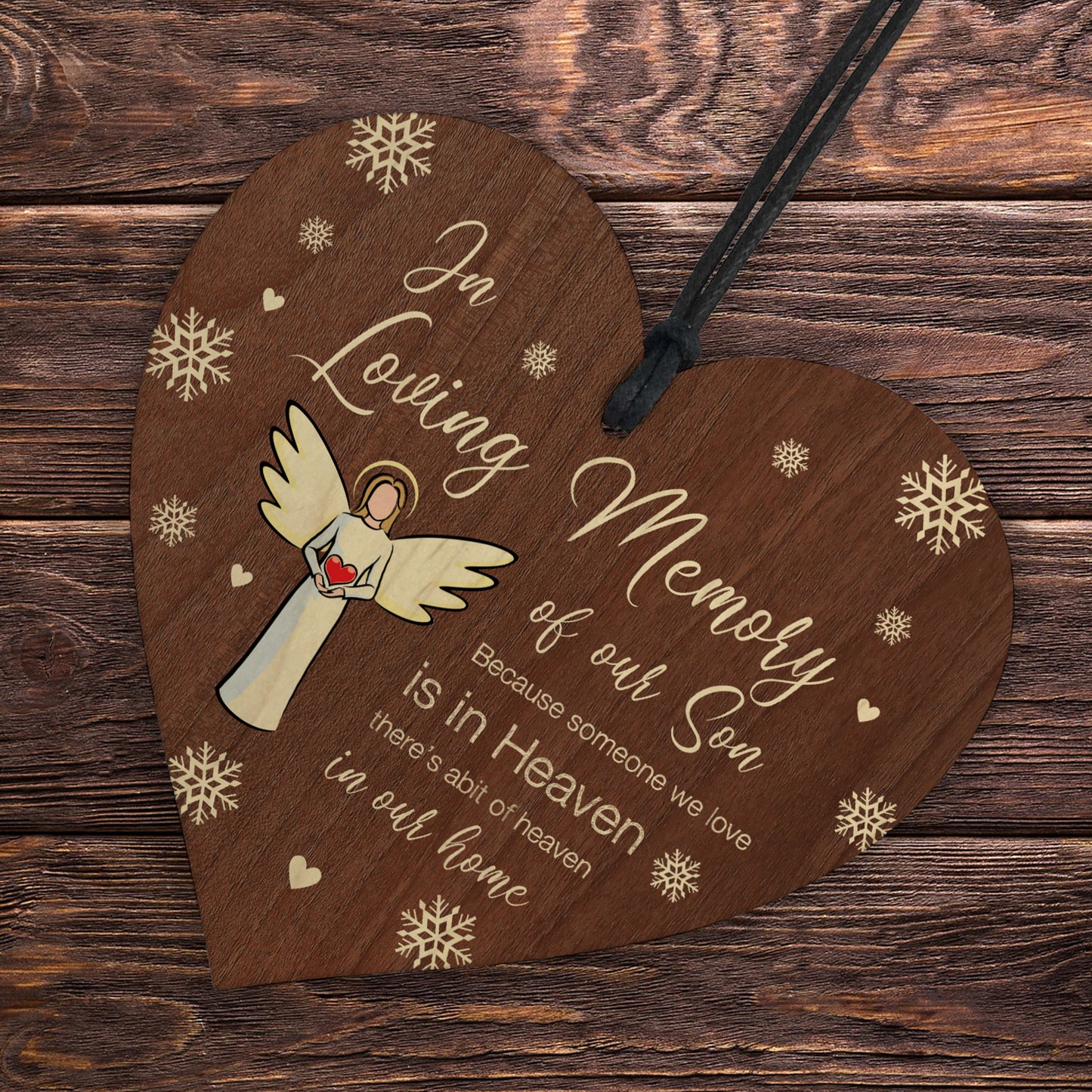 In Loving Memory of Son Memorial Bauble Ornaments Remembrance