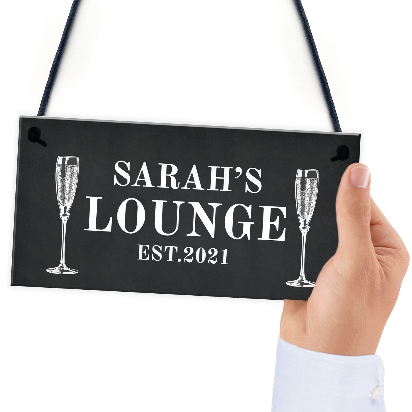 Personalised Lounge Sign Home Bar Sign Garden Plaque Prosecco