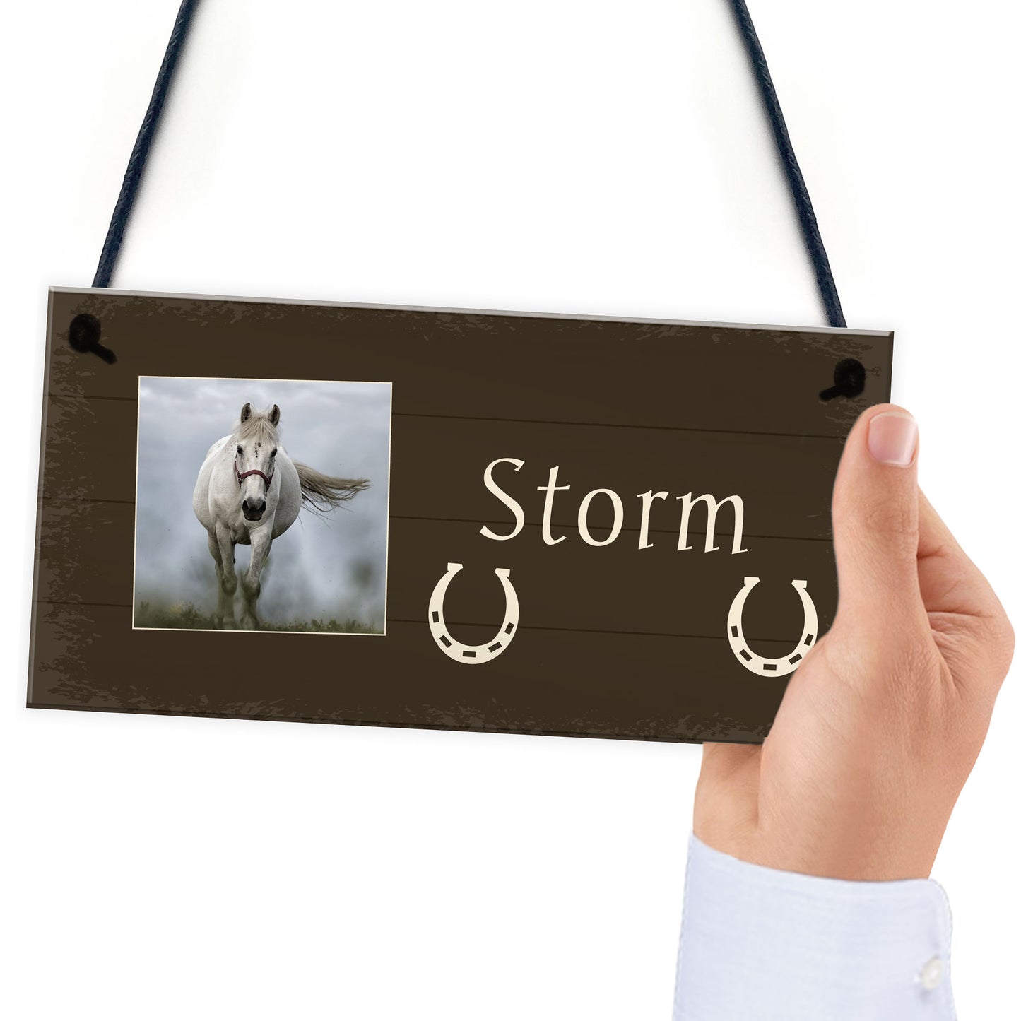 Shabby Chic Stable Sign PERSONALISED Horse Lover Gift